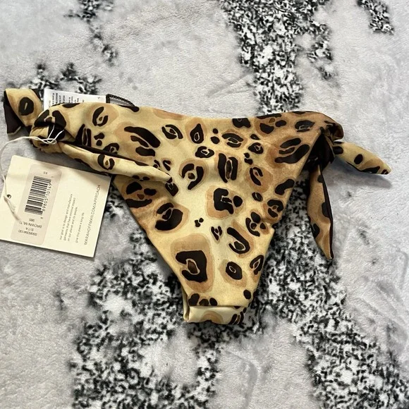 Mara Hoffman Swimwear Bottom‎ Womens Size XS Sita Brown Multicolor Tie Waist